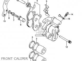 FRONT CALIPER - DR350SE 1991 (M) USA (E03)