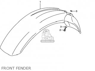 FRONT FENDER - DR350SE 1991 (M) USA (E03)