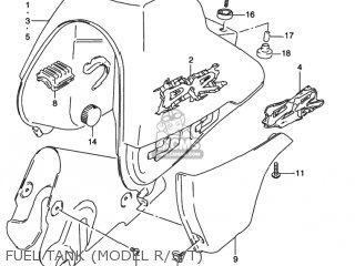 FUEL TANK (MODEL R/S/T) - DR350SE 1991 (M) USA (E03)