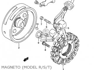 MAGNETO (MODEL R/S/T) - DR350SE 1991 (M) USA (E03)
