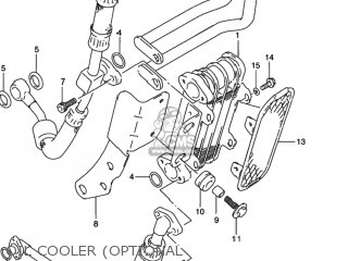 OIL COOLER (OPTIONAL - DR350SE 1991 (M) USA (E03)