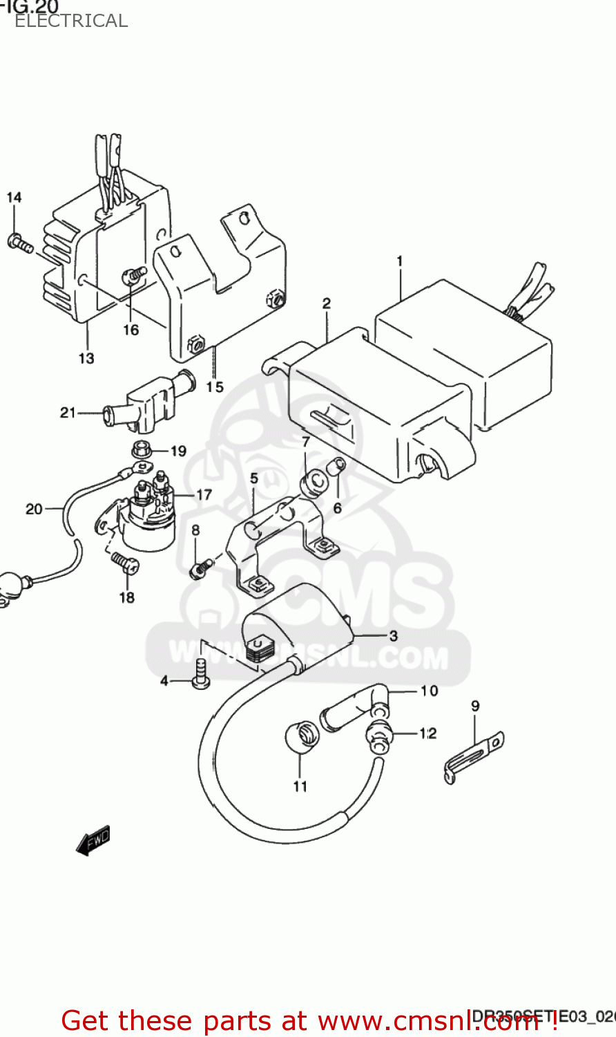 ELECTRICAL DR350SE 1992 (N) USA (E03)