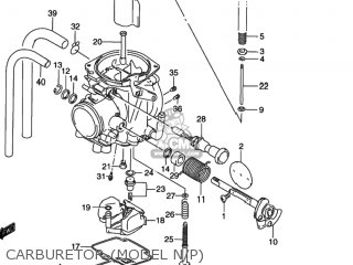 CARBURETOR (MODEL N/P) - DR350SE 1992 (N) USA (E03)