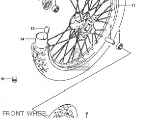 FRONT WHEEL - DR350SE 1992 (N) USA (E03)