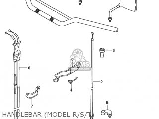 HANDLEBAR (MODEL R/S/T) - DR350SE 1992 (N) USA (E03)