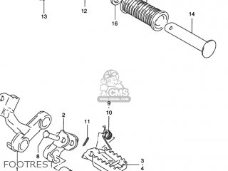 FOOTREST - DR350SE 1993 (P) USA (E03)