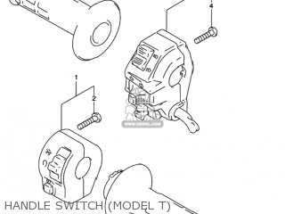 HANDLE SWITCH (MODEL T) - DR350SE 1993 (P) USA (E03)