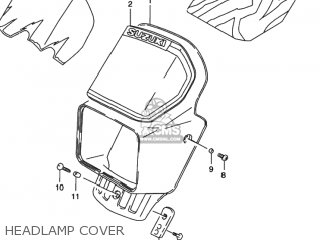 HEADLAMP COVER - DR350SE 1993 (P) USA (E03)