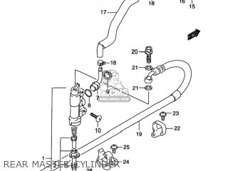 REAR MASTER CYLINDER - DR350SE 1993 (P) USA (E03)