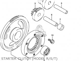STARTER CLUTCH (MODEL R/S/T) - DR350SE 1993 (P) USA (E03)