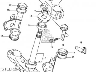 STEERING STEM - DR350SE 1993 (P) USA (E03)