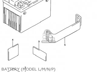 BATTERY (MODEL L/M/N/P) - DR350SE 1994 (R) USA (E03)