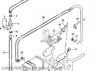 CANISTER (CALIFORNIA ONLY) - DR350SE 1994 (R) USA (E03)