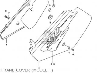 FRAME COVER (MODEL T) - DR350SE 1994 (R) USA (E03)