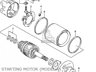 STARTING MOTOR (MODEL T) - DR350SE 1994 (R) USA (E03)
