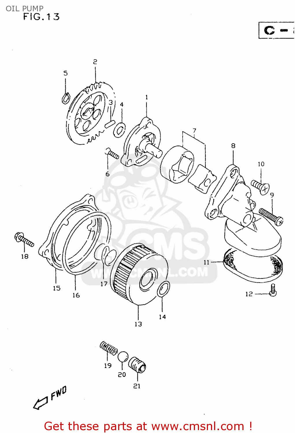OIL PUMP DR350SE 1994 (R)