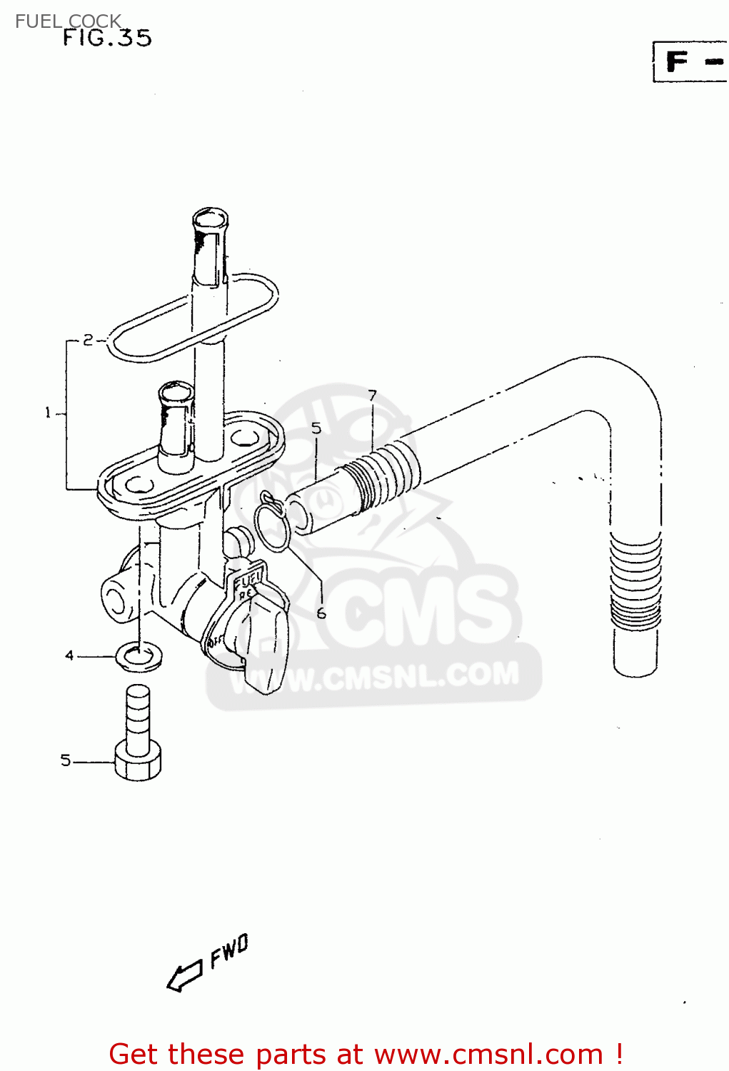 FUEL COCK DR350SE 1994 (R)
