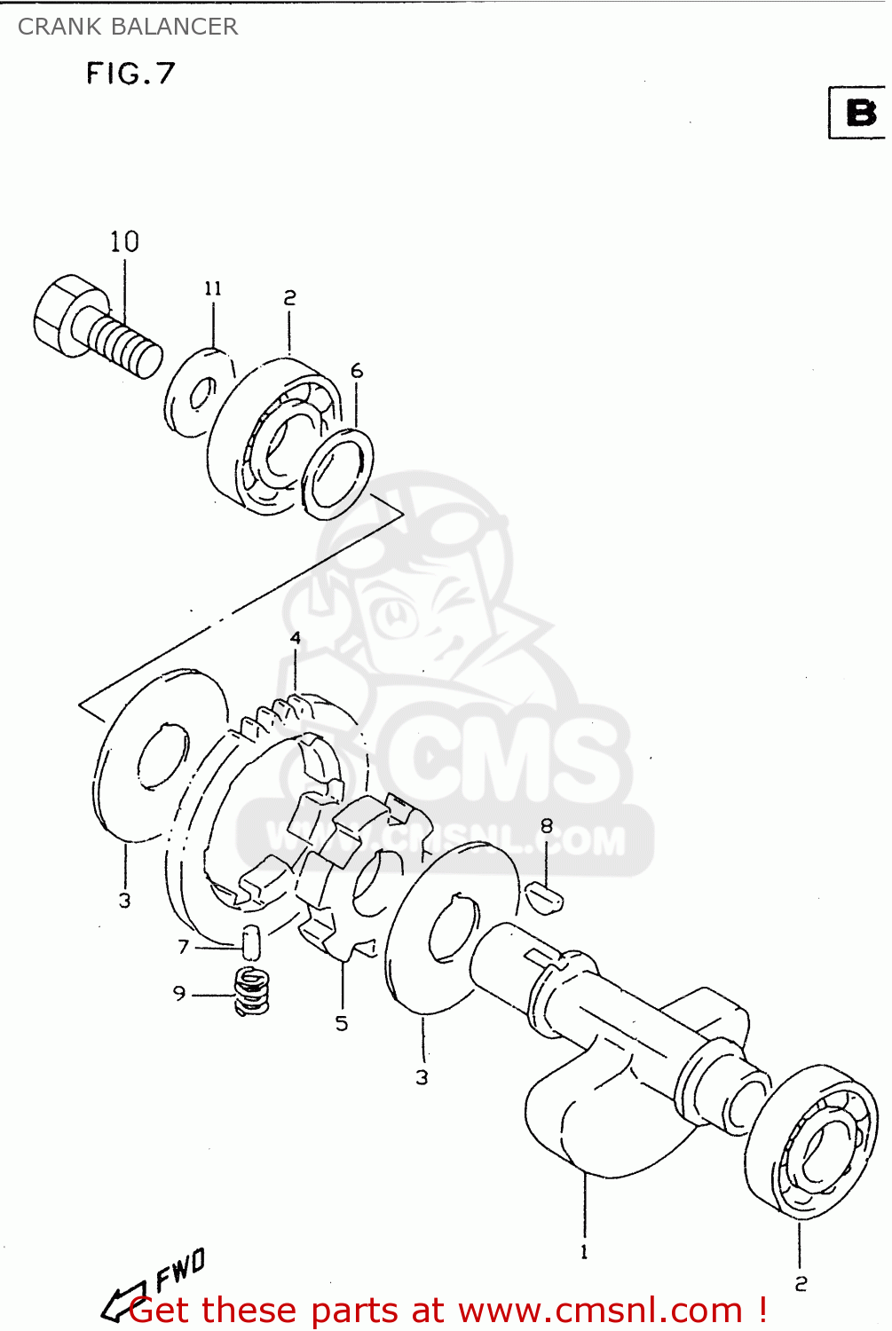 CRANK BALANCER DR350SE 1994 (R)