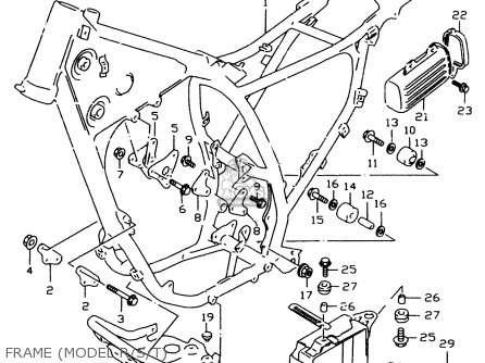 FRAME (MODEL R/S/T) - DR350SE 1994 (R)