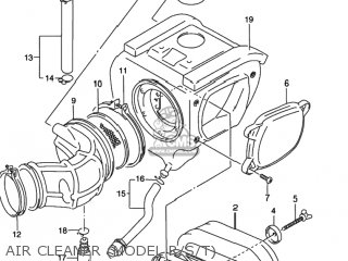 AIR CLEANER (MODEL R/S/T) - DR350SE 1995 (S) USA (E03)