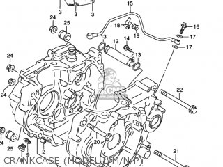 CRANKCASE (MODEL L/M/N/P) - DR350SE 1995 (S) USA (E03)