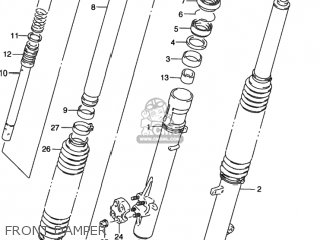 FRONT DAMPER - DR350SE 1995 (S) USA (E03)