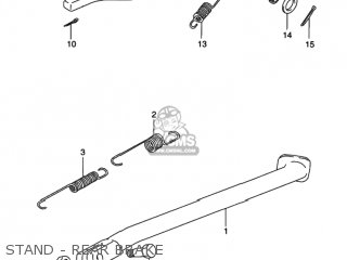 STAND - REAR BRAKE - DR350SE 1995 (S) USA (E03)