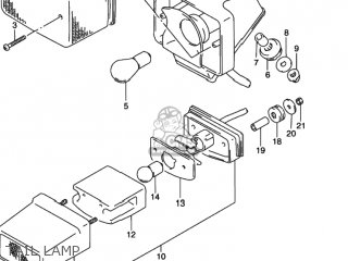 TAIL LAMP - DR350SE 1995 (S) USA (E03)