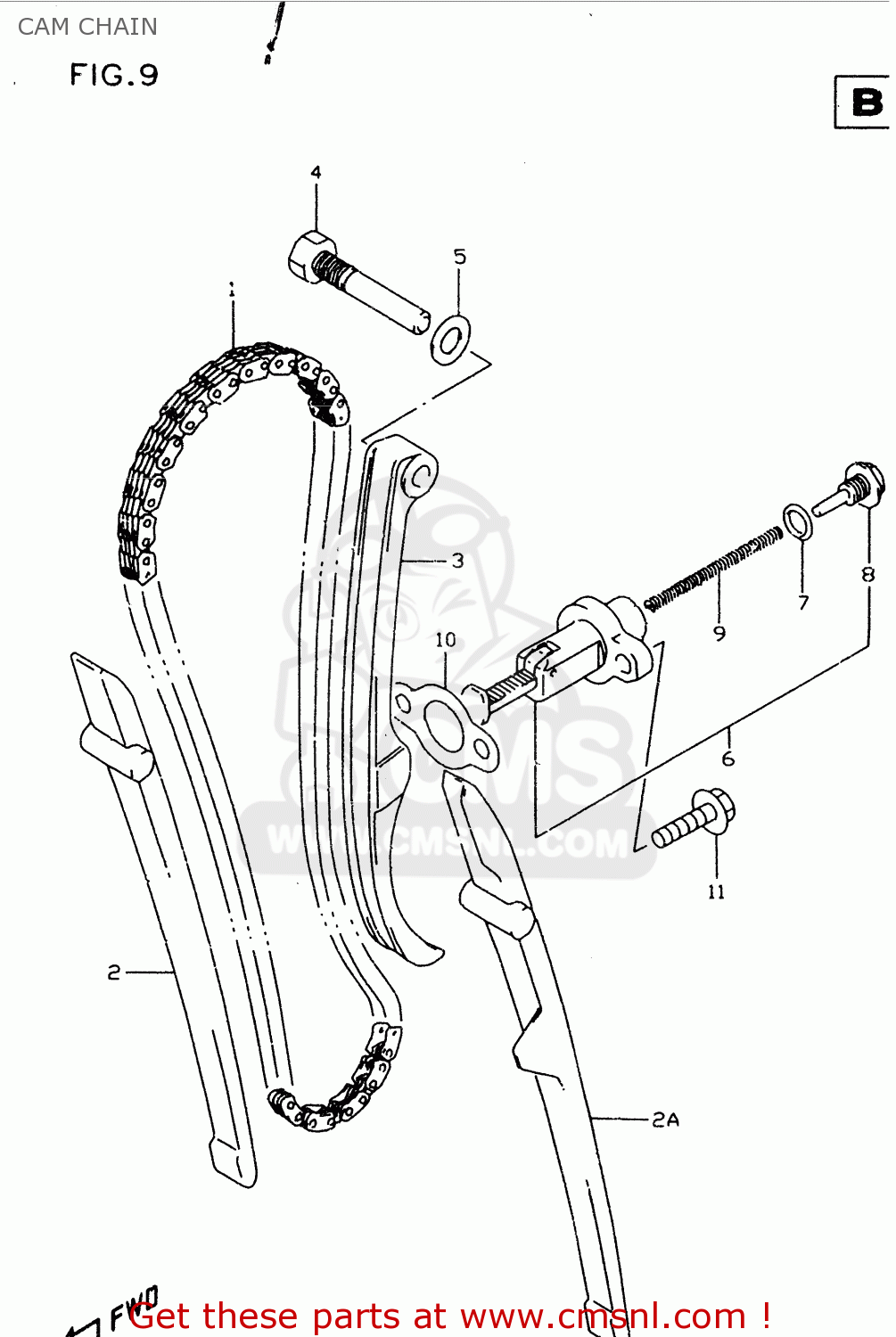 CAM CHAIN DR350SE 1995 (S)
