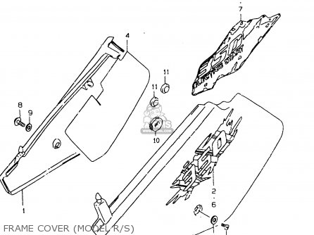 FRAME COVER (MODEL R/S) - DR350SE 1995 (S)