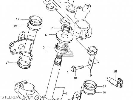 STEERING STEM - DR350SE 1995 (S)