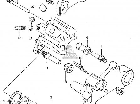 REAR CALIPER - DR350SE 1995 (S)