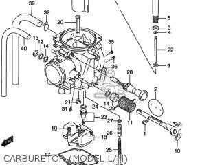 CARBURETOR (MODEL L/M) - DR350SE 1996 (T) USA (E03)