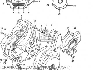 CRANKCASE COVER (MODEL R/S/T) - DR350SE 1996 (T) USA (E03)