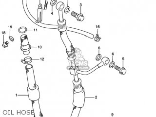 OIL HOSE - DR350SE 1996 (T) USA (E03)