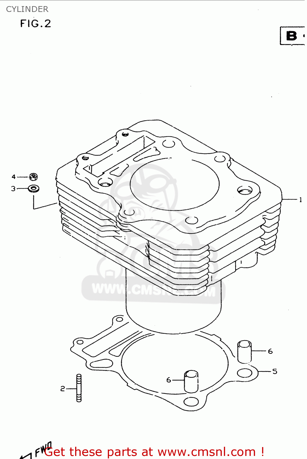 CYLINDER DR350SE 1996 (T)