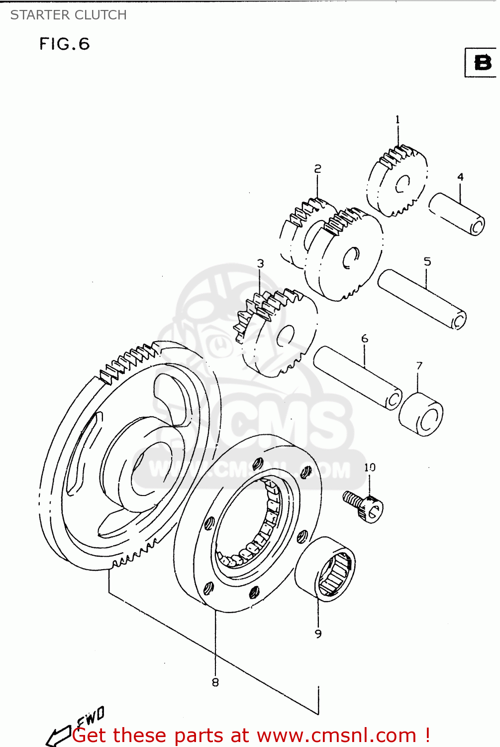 STARTER CLUTCH DR350SE 1996 (T)
