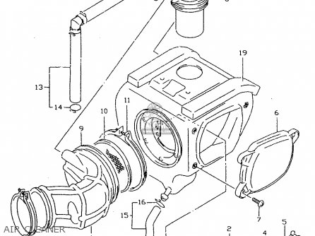 AIR CLEANER - DR350SE 1996 (T)