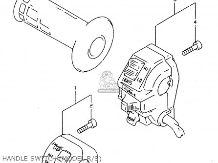 HANDLE SWITCH (MODEL R/S) - DR350SE 1996 (T)