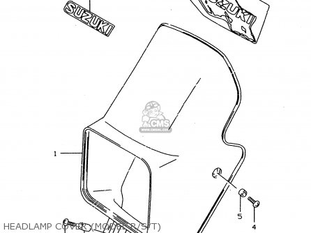 HEADLAMP COVER (MODEL R/S/T) - DR350SE 1996 (T)