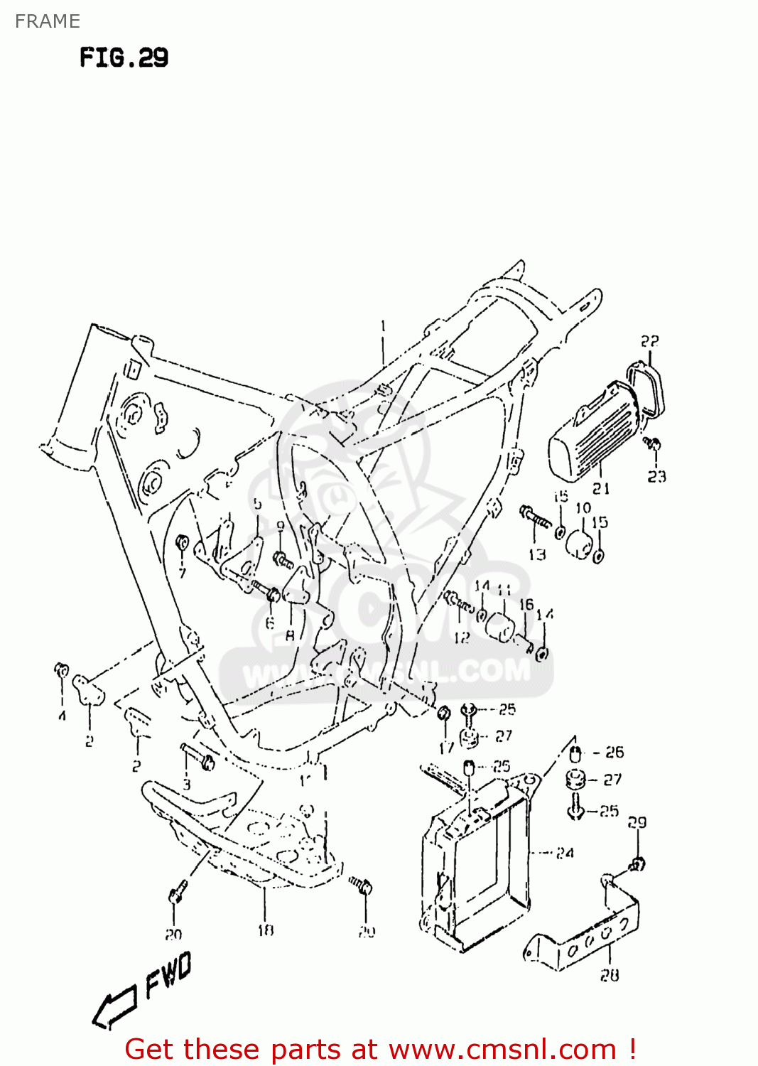 FRAME DR350SE 1997 (V) USA (E03)