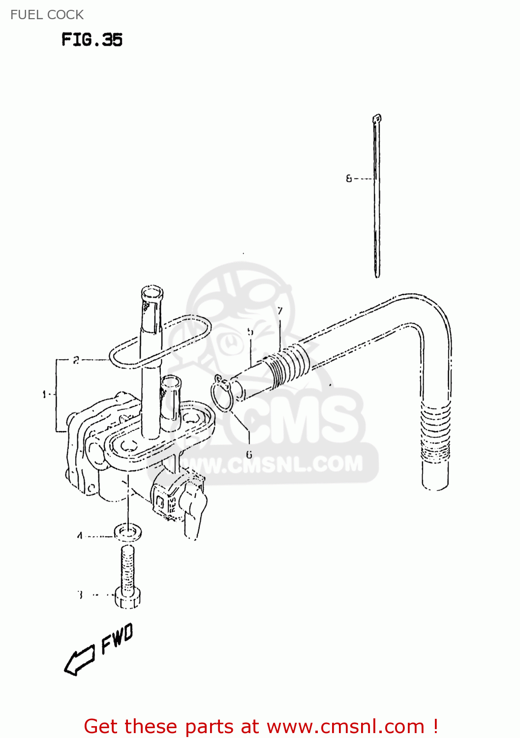 FUEL COCK DR350SE 1997 (V) USA (E03)