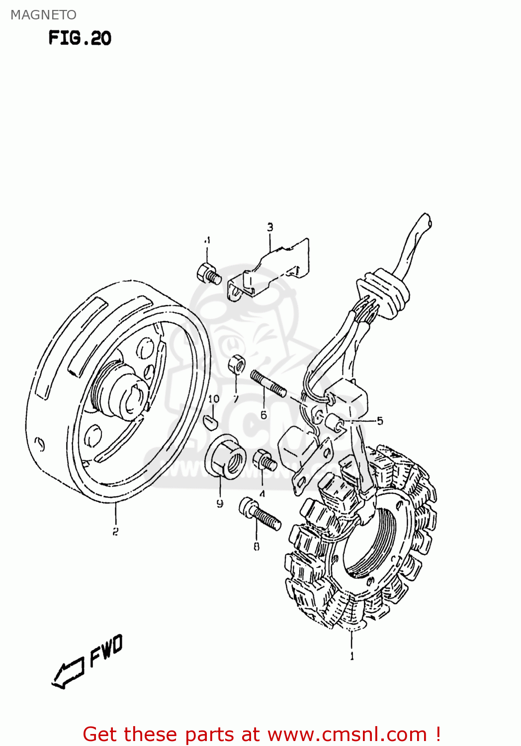 MAGNETO DR350SE 1997 (V) USA (E03)