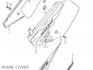 FRAME COVER - DR350SE 1997 (V) USA (E03)