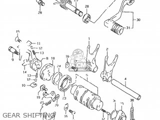 GEAR SHIFTING - DR350SE 1997 (V) USA (E03)