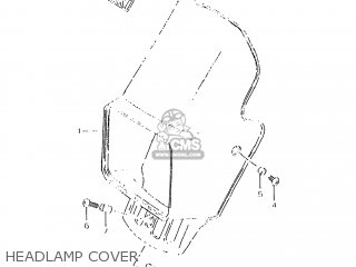 HEADLAMP COVER - DR350SE 1997 (V) USA (E03)
