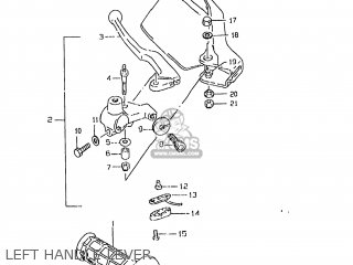 LEFT HANDLE LEVER - DR350SE 1997 (V) USA (E03)