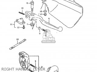 RIGHT HANDLE LEVER - DR350SE 1997 (V) USA (E03)