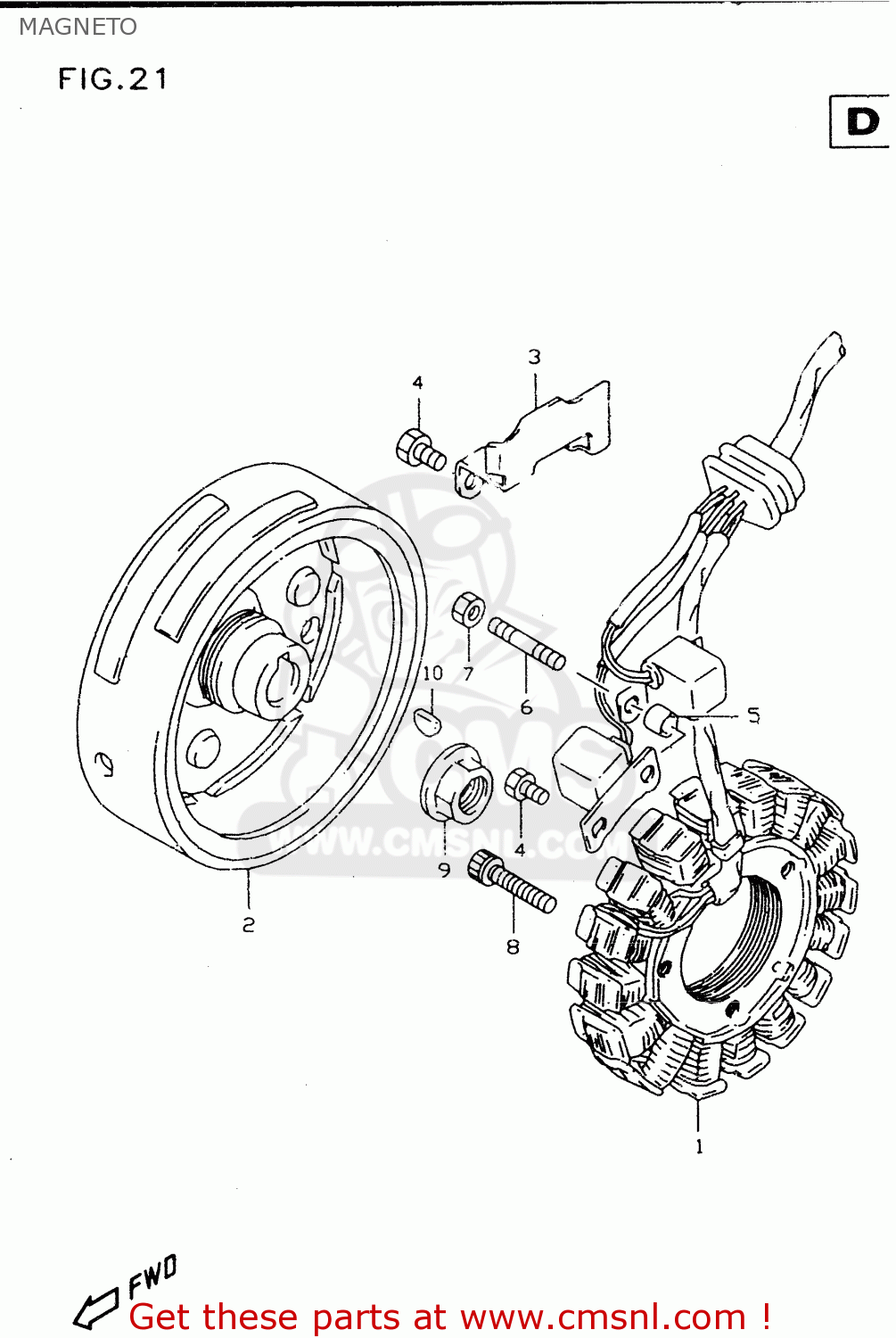 MAGNETO DR350SE 1997 (V)