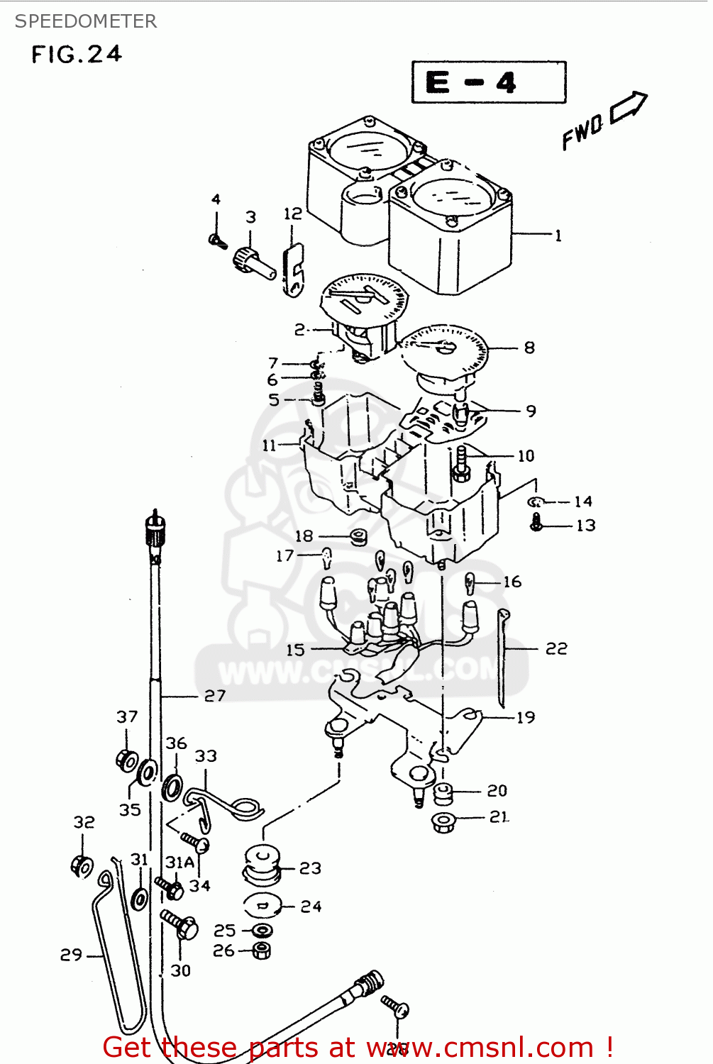 SPEEDOMETER DR350SE 1997 (V)